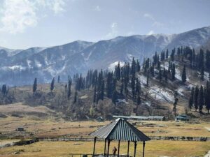 A view of Gulmarg valley from Gondola, Kashmir trip, beauty of kashmir